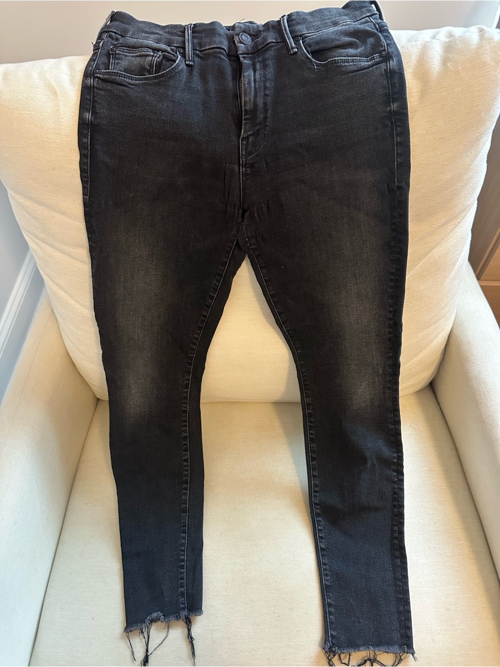Women’s Mother Black Washed Slim Jeans